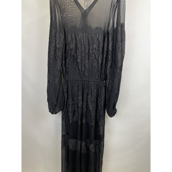 We Are HAH Royal HAHness Lace Maxi Dress Black Women's XS/S - Picture 13 of 16